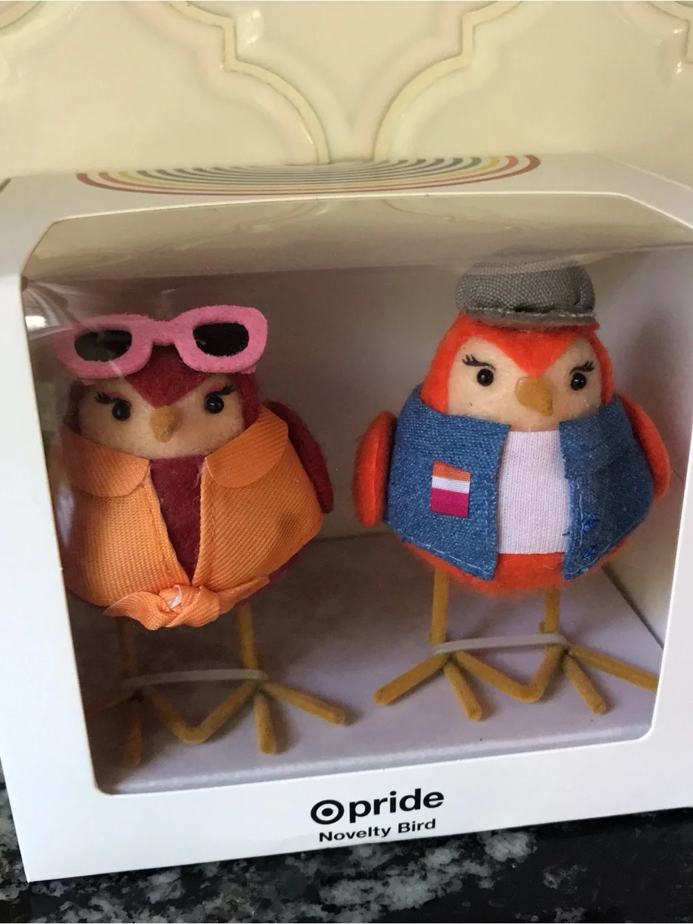 Target Featherly Friend PRIDE Mini Birds 2025 LGBTQIA 2 Pk GAL & PAL SEALED
